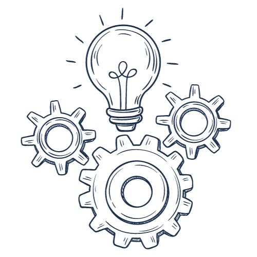 gears and light bulb clipart